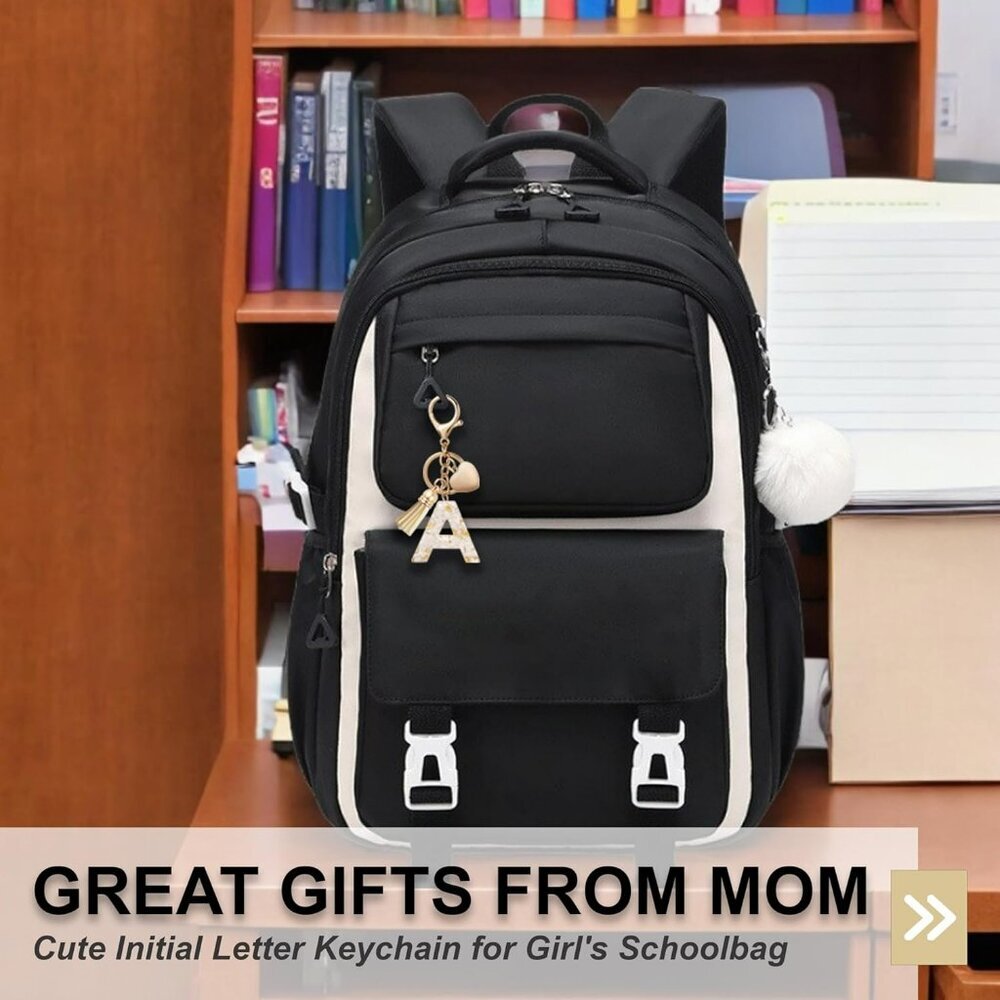 Initial Letter Keychain, Butterfly Keychain Cute … - image 7